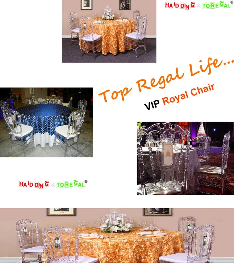 Modern Wedding Restaurant Clear PC Resin Plastic Royal Tiffany Chair