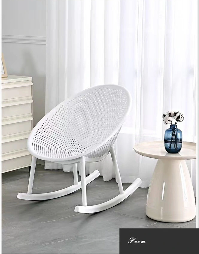 Plastic Rocking Chair Thickened Home Backrest Stool Outdoor Leisure Chair