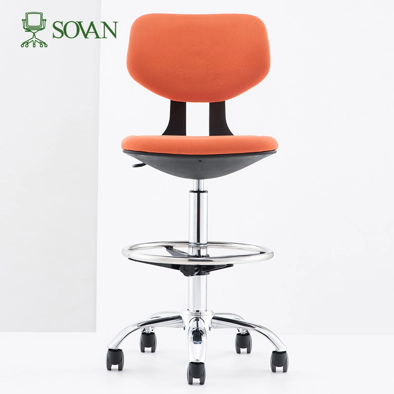 High Quality Simple But Elegant Shape Dining Room Chair Seat Furniture Set Bar Chairs Stools in Black Plastic Frame