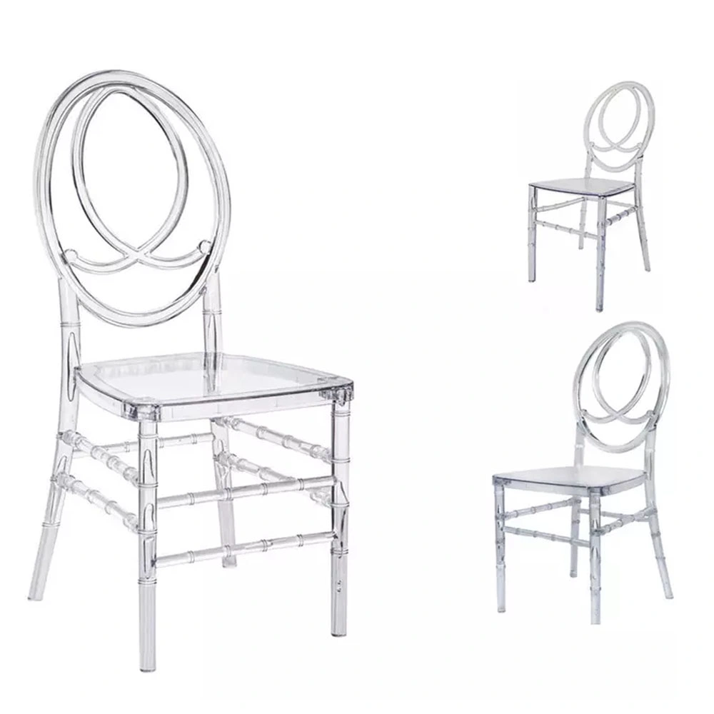 High Quality Hotel Event Dining Acrylic Plastic Crystal Wedding Phoenix Clear Chairs
