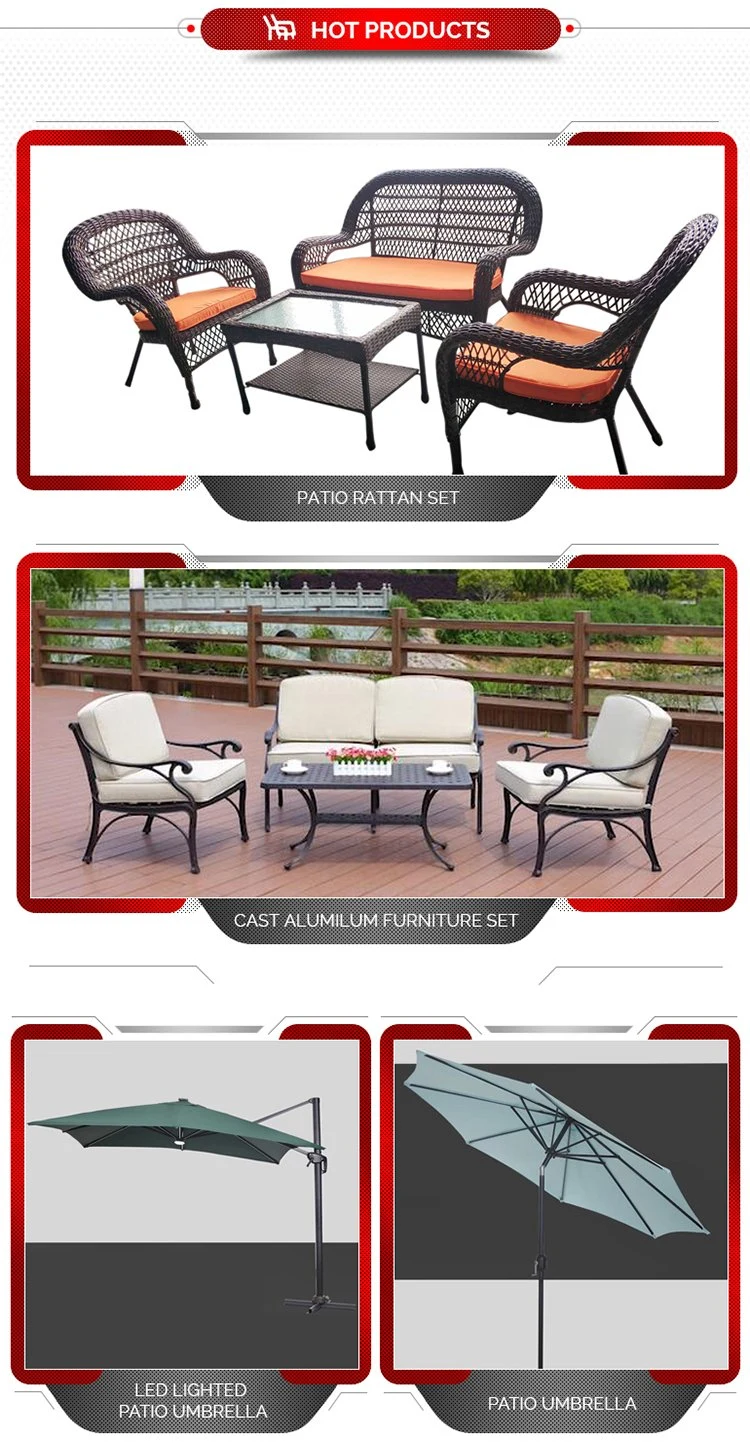 High Quality Factory Wholesale Plastic Outdoor Furniture Patio Set Rocking Chair and Table Set