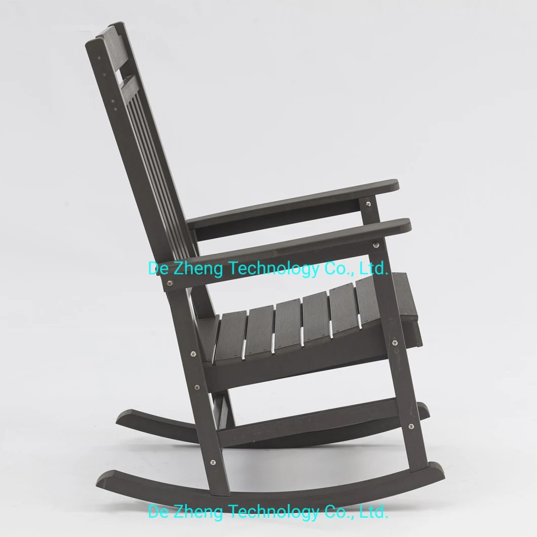 Hot Sell Outdoor Home Garden High Quality Plastic Wood Patio Balcony Rocking Chair