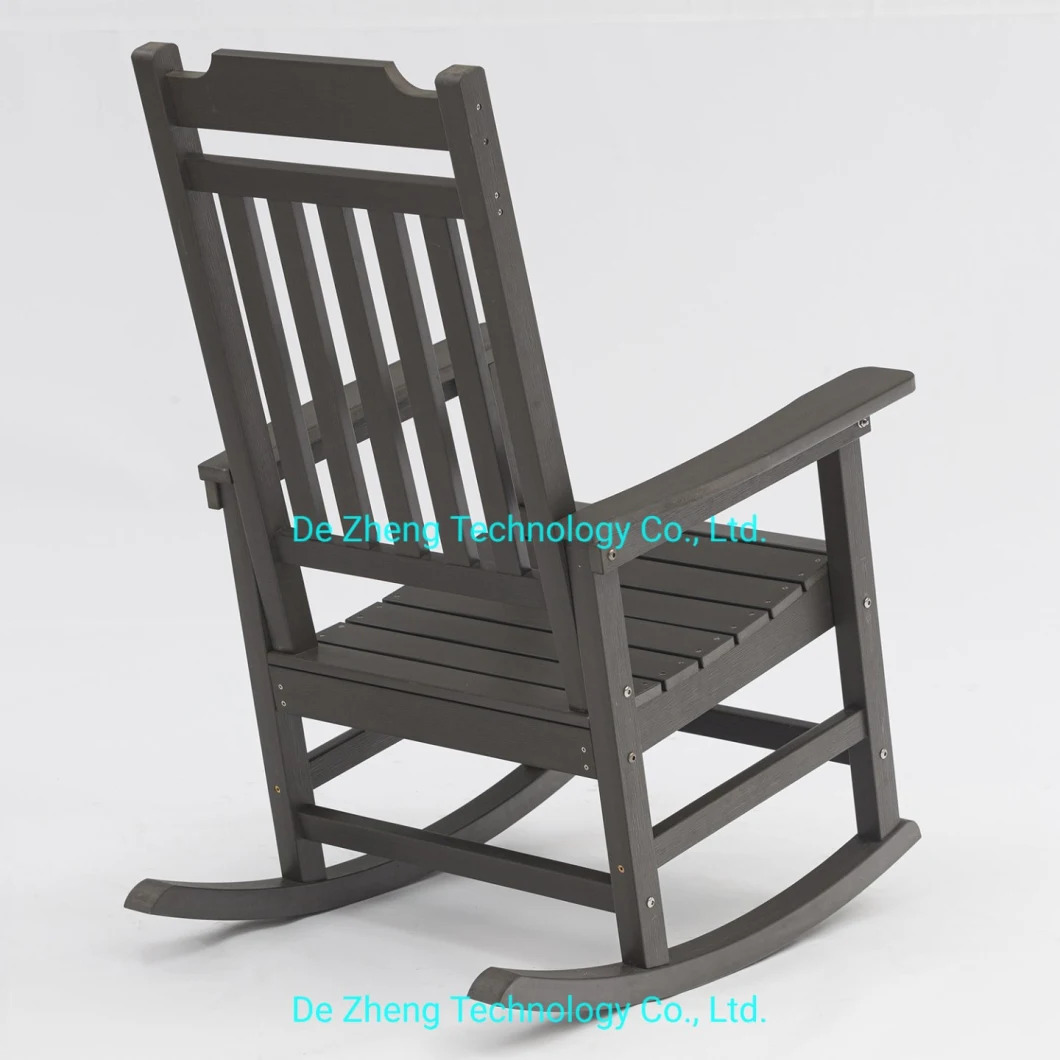 Hot Sell Outdoor Home Garden High Quality Plastic Wood Patio Balcony Rocking Chair