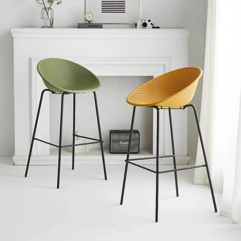 Designer Bar Stool Modern Simple Plastic Bar Chair Creative Hotel Stool