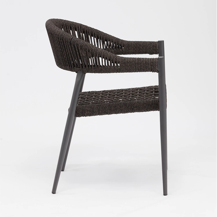 Promotion Plastic Rope Aluminium Outdoor Chairs Modern