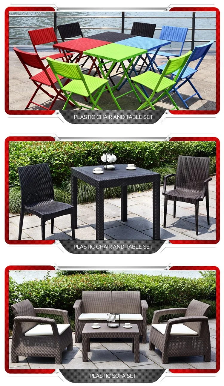 High Quality Factory Wholesale Plastic Outdoor Furniture Patio Set Rocking Chair and Table Set