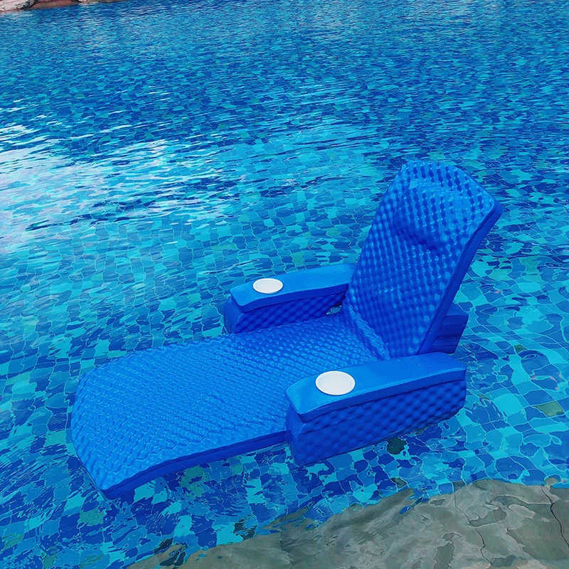 Water Park Non Inflatable Sun Swimming Pool Floating Outdoor Lounge Chair Waterproof Air Sofa Bed for Adult